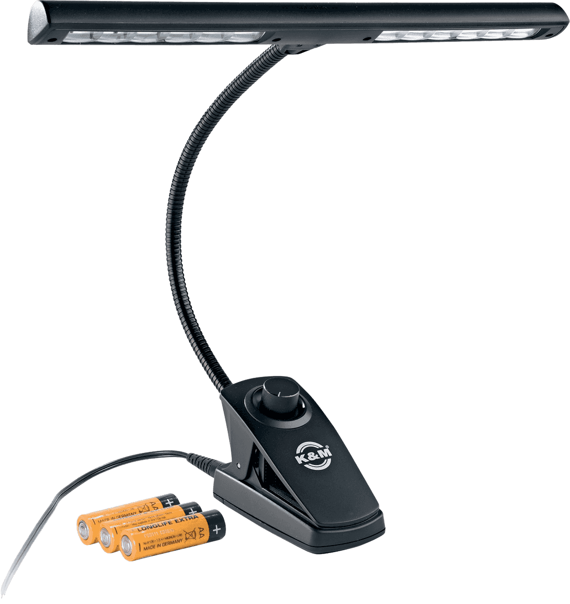 K&M 12295 MUSIC STAND LIGHT - BLACK