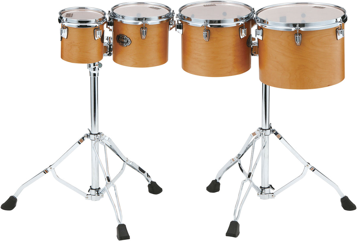 Tama HIGH-PITCHED 4PC SINGLE HEAD CONCERT TOM SET VINTAGE ANTIQUE MAPLE