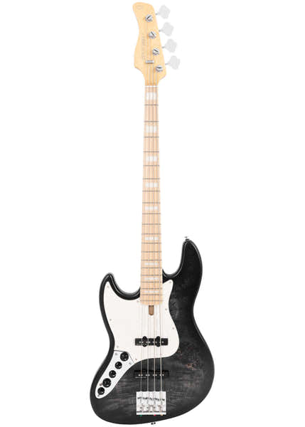 Sire Marcus Miller Er V7 Swamp Ash Reissue-4 Lh Tbk.S Transparant Zwart