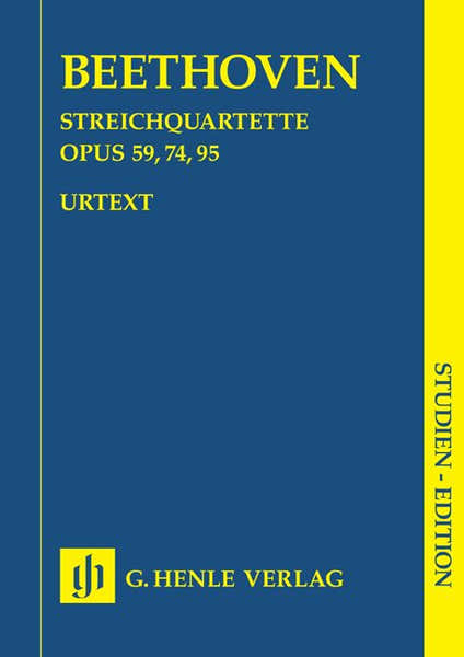 Henle Verlag Beethoven L.V. - String Quets Op. 59 74 95