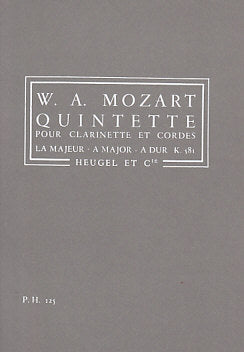 Mozart W. A. - Quintette KV 581 - Conducteur De Poche