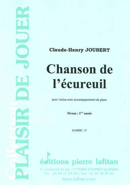 Joubert CHARLES-henry - Chanson De L'ecureuil Violon/piano