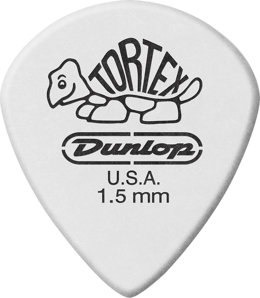 Dunlop 12 x 1,50mm Tortex Wit Jazz III