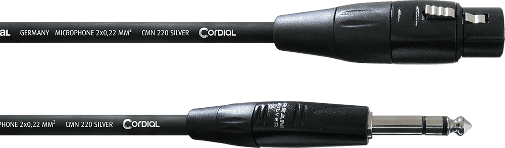 Cordial Audiokabel XLR Vrouwelijk/jack Stereo 3 M