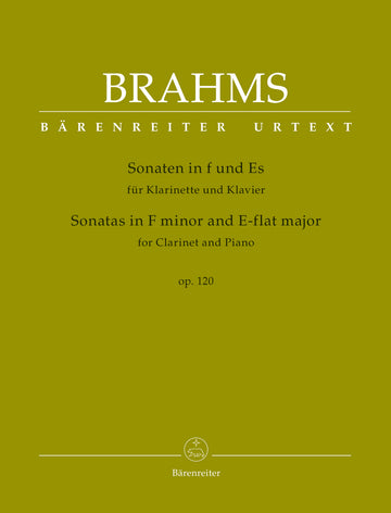 Brahms J. - Sonatas In F Minor & E-flat Major Op.120 For Clarinet & Piano