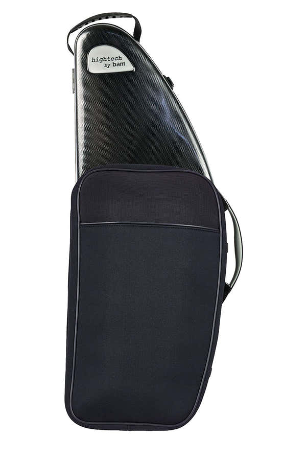 Hightech-koffer voor tenorsaxofoon + Zak - Zwart Carbon