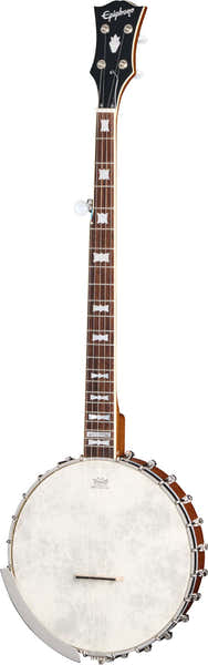 Epiphone Mastertone Bowtie Banjo met open achterkant Natural Ibgcs