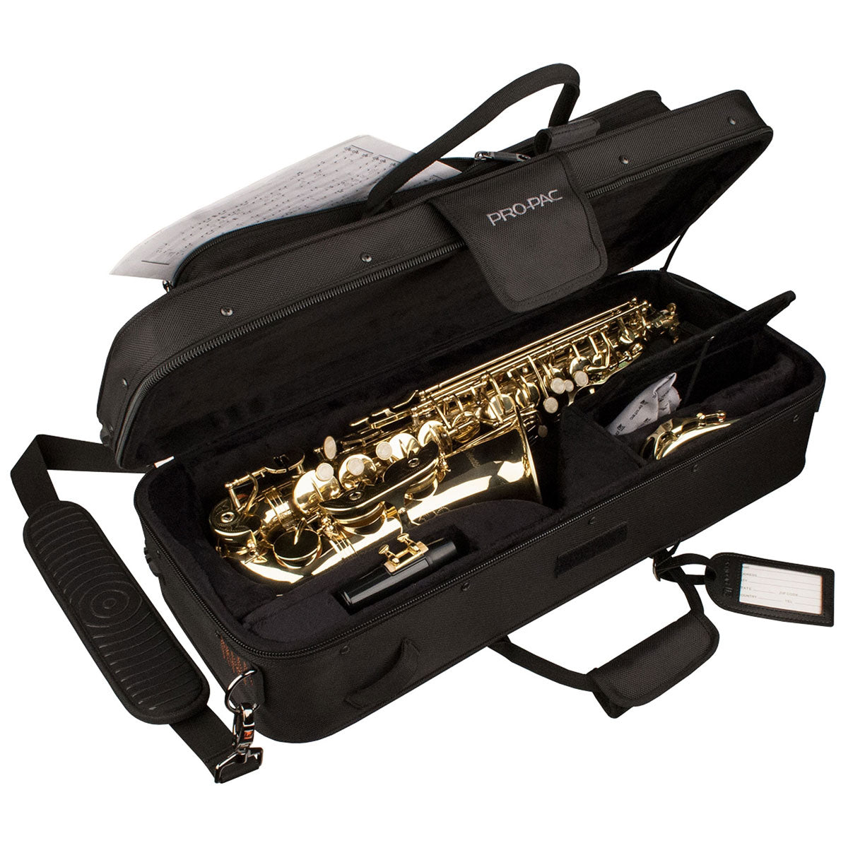 Standard Altsaxofoonhoes - Zwart - PB-304