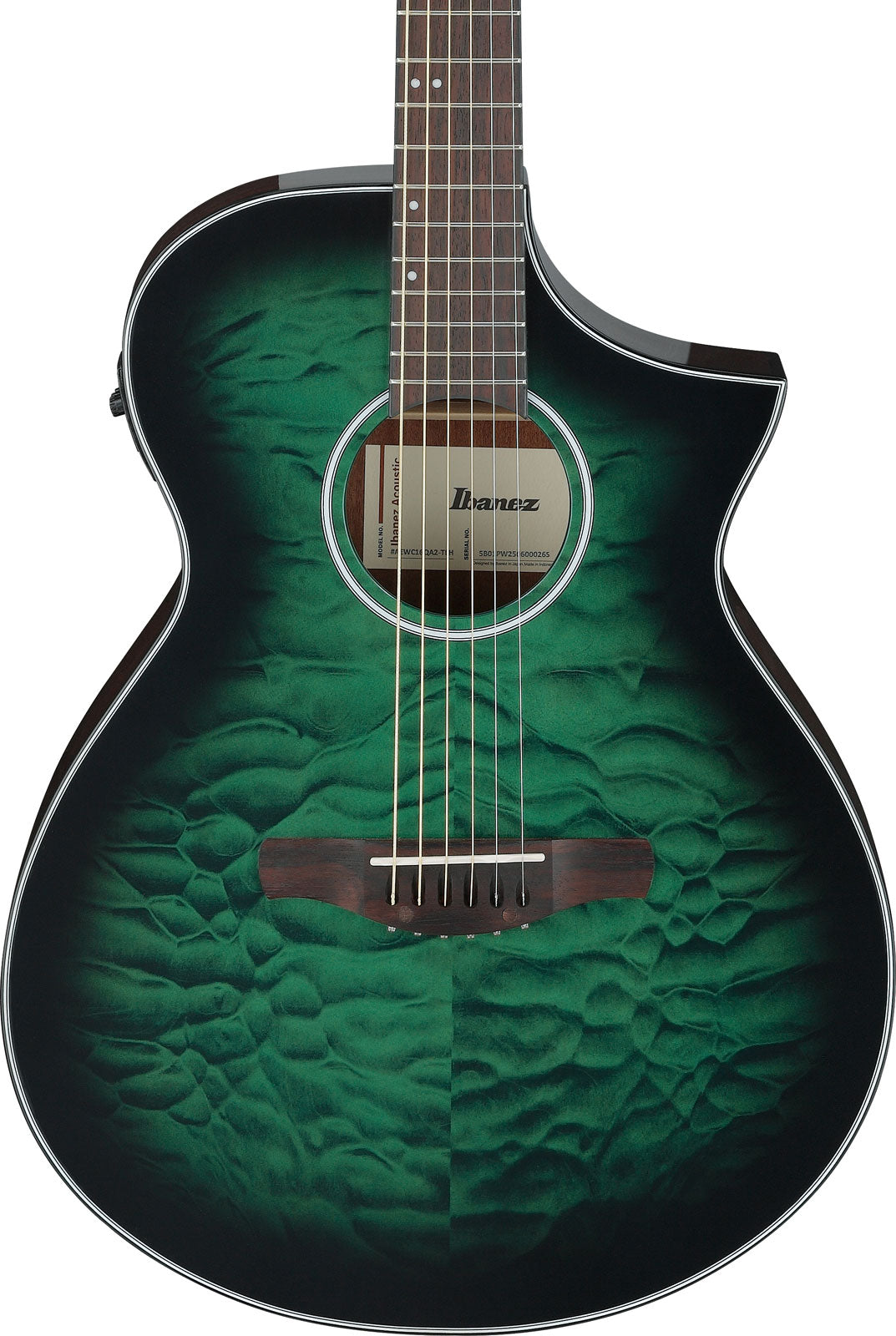 AEWC16QATEH Transparante smaragdgroene burst