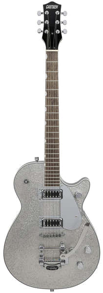 Gretsch Guitars G5230T Electromatic Sparkle Jet Ft Single-Cut met Bigsby Lrl Zilver Sparkle