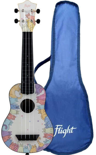 Flight TUS40 ABS Travel Uke - Kitty -