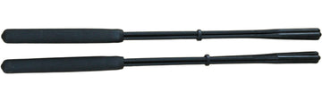 Tamborimstok 3 uitlopende strengen zwart, 36cm - hard