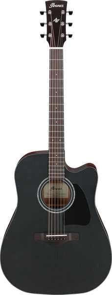 Ibanez AW247CE-WKH Verweerd zwart Artwood