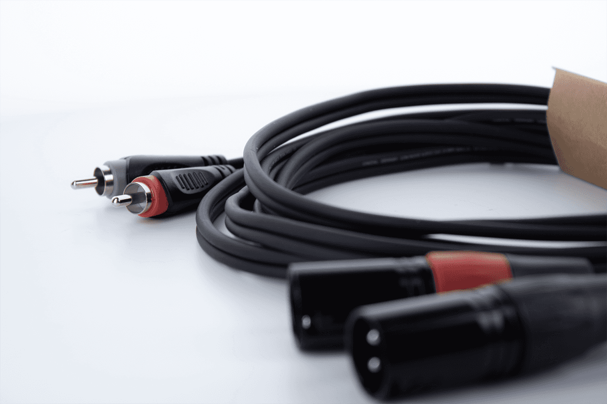 Dubbele Audiokabel XLR Male / RCA 1 M
