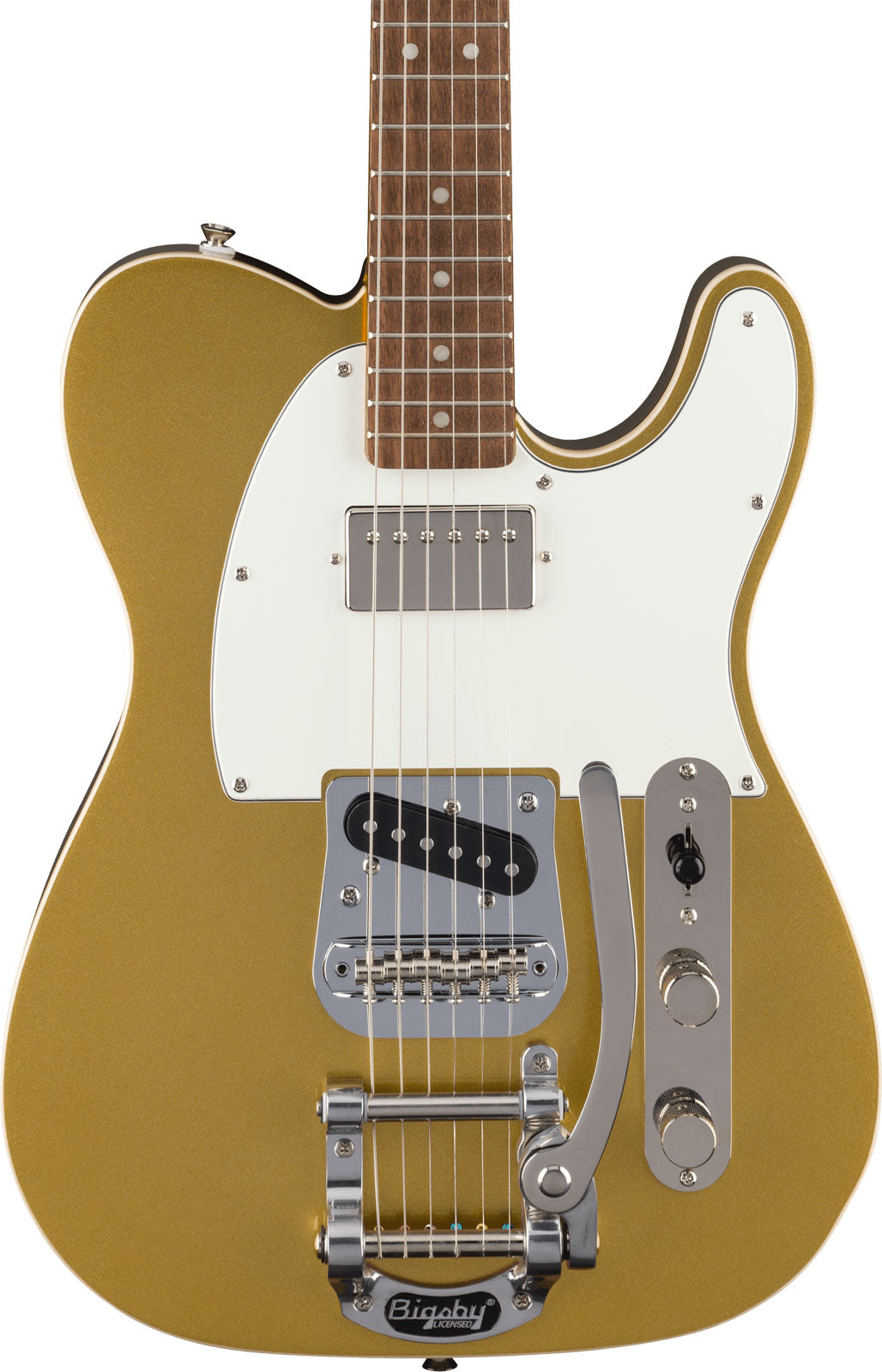 Classic Vibe '60s Custom Telecaster SH met Bigsby PPG Aztec Gold