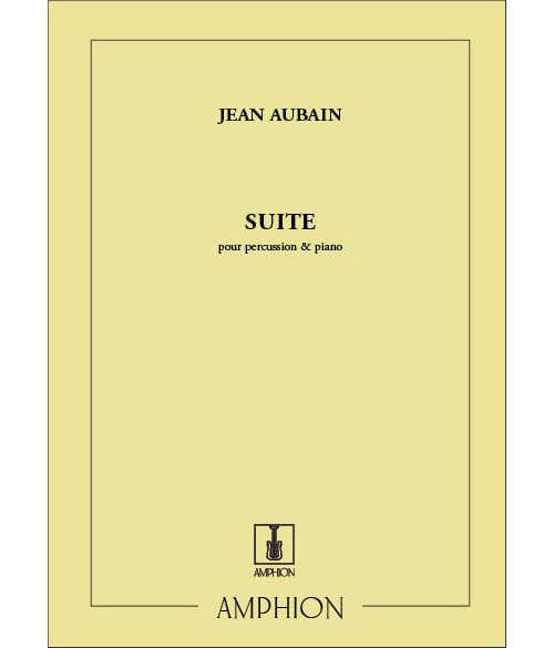 AUBAIN - SUITE - PERCUSSION ET PIANO