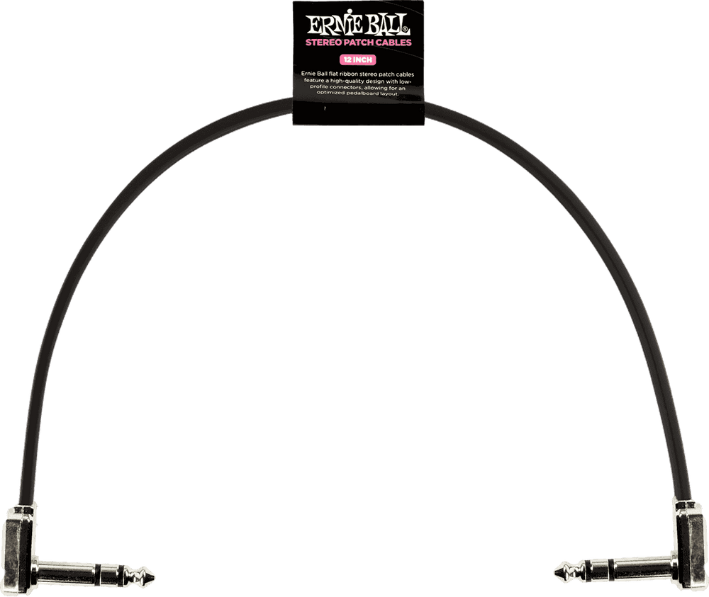 CABLES INSTRUMENT PATCH TRS - THIN & FLAT ELBOW - 30 CM