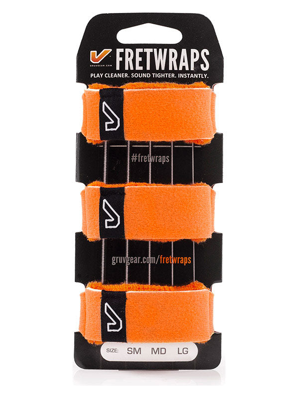 FretWraps 3-pack Fel oranje - Klein