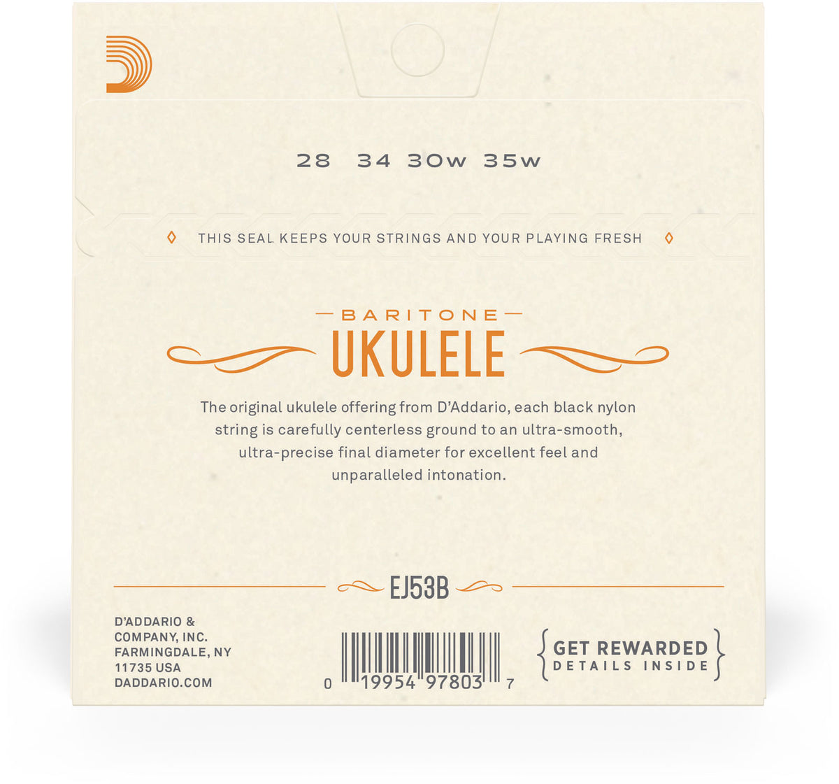 EJ53B Snaren voor Ukulele Bariton