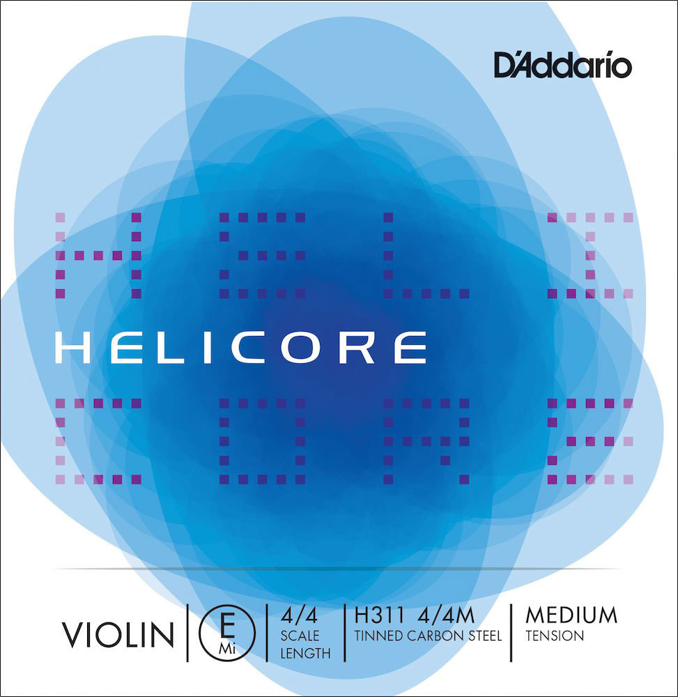 D'ADDARIO 4/4 HELICORE VIOLIN SINGLE E STRING SCALE MEDIUM TENSION