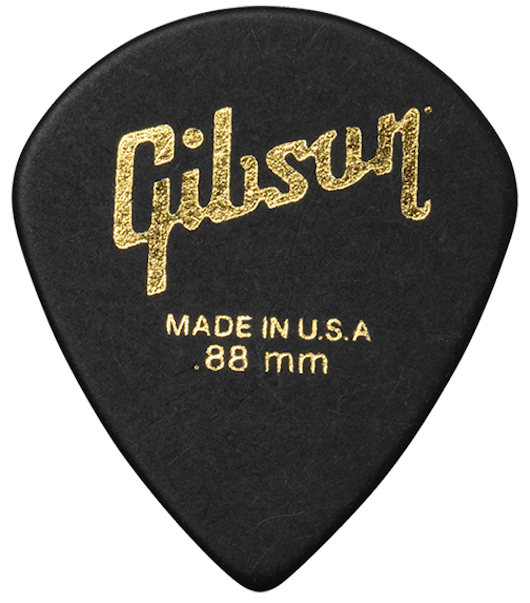 Moderne gitaarplectrums 6-pack zwart .88mm gitaarplectrums