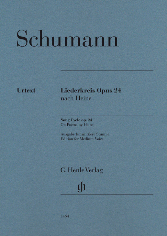 Henle Verlag Schumann Robert - Liederkreis Op.24 - Voix Moyenne & Piano