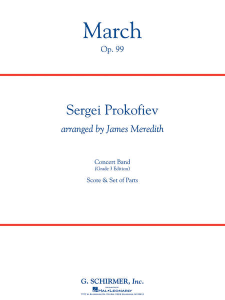 Dehaske Prokofiev S. - March Op.99 - Score & Parts