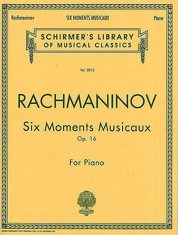 Sergei Rachmaninov - Six Moments Musicaux Op.16 - Piano Solo