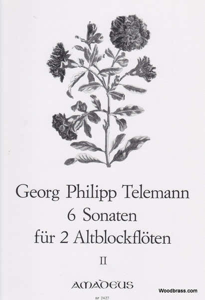 Telemann G.P. - 6 Sonatas Vol. 2 - 2 Treble Recorders