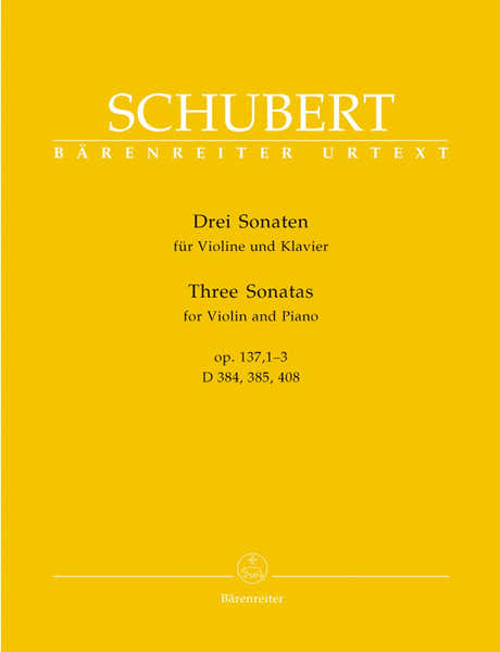 Barenreiter Schubert F. - Drei Sonaten Op.137 1-3 - Violon Et Piano