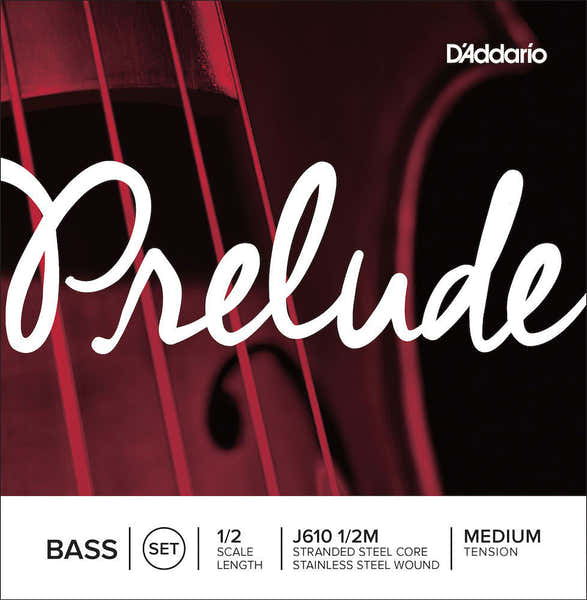 SET OF STRINGS FOR DOUBLE BASS PRELUDE NECK 1/2 TENSION MEDIUM