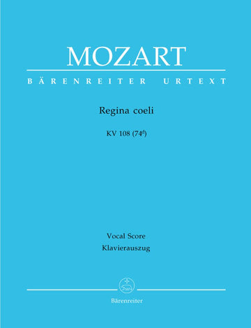 Moz W.A. - Regina Coeli Kv 108 (74D) - Reduction Ch Piano