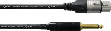 Audiokabel Vrouwelijke XLR - Mono-Jack 7,5 M