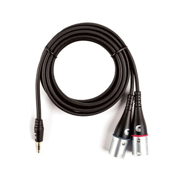 Custom Series 1/8 naar dubbele XLR-audiokabel