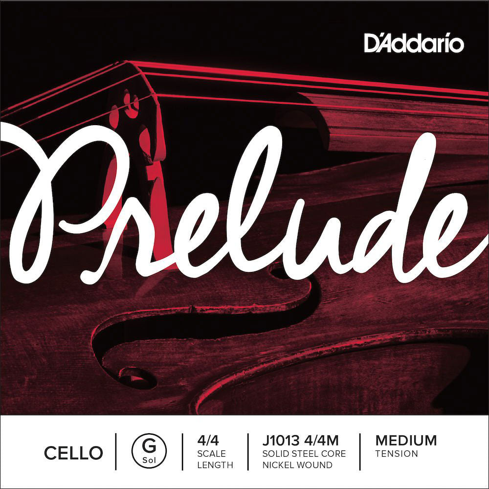 D'ADDARIO 4/4 PRELUDE CELLO SINGLE G STRING SCALE MEDIUM TENSION