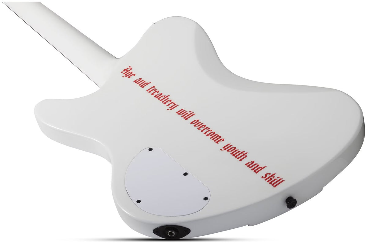 Ultra Spitfire Signature Simon Gallup Hoogglans wit met Rode leeuw