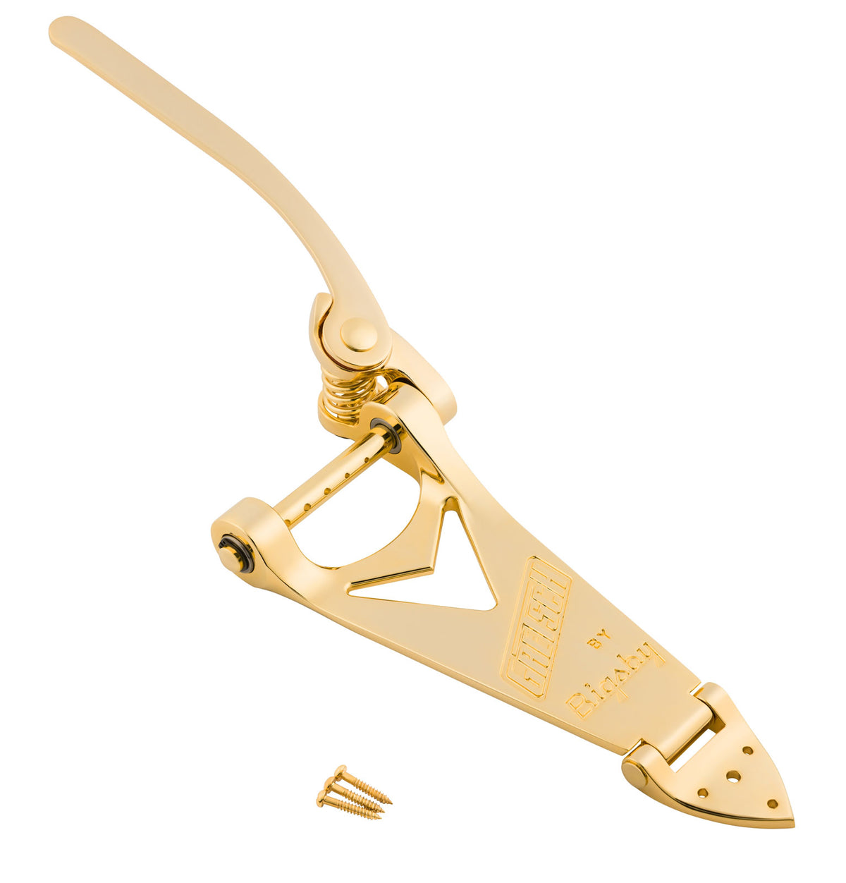 Gemerkte staartstuk, Bigsby B6, snaardoorvoer, Goud