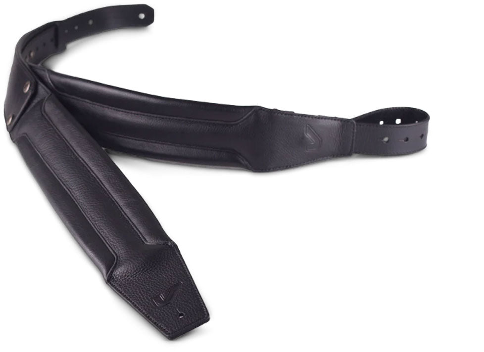 Gruvgear DuoStrap Damian Erskine Signature Dubbele schouderband premium leer - Zwart