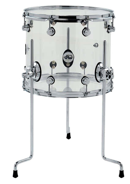 FLOOR TOM DESIGN ACRYLIC CLEAR 14" x 12"