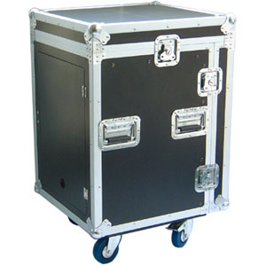 Flightcase 16u + schuin blad