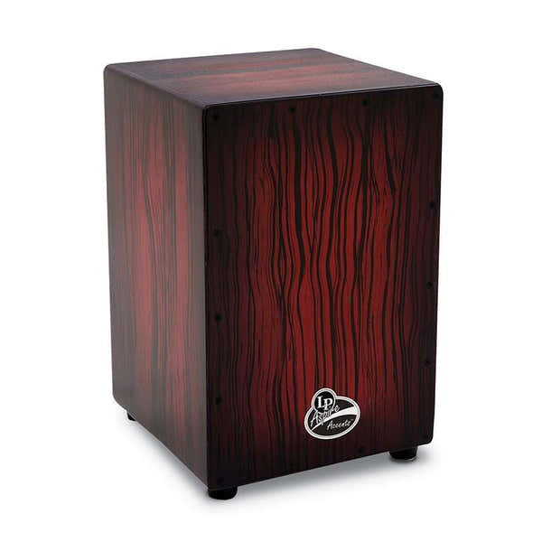 Latin Percussion LPA1332-DWS Cajón Aspire Accents Donker hout met strepen