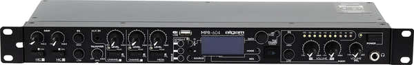 MPR 604 - rack-mountable 6-input preamp mixer with USB and FM