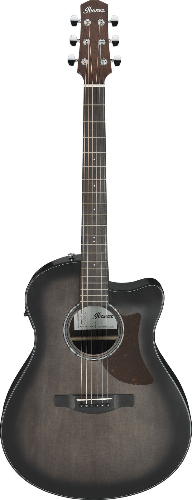 AAM70CE-TBN Transparant antraciet burst bovenblad Advanced Acoustic