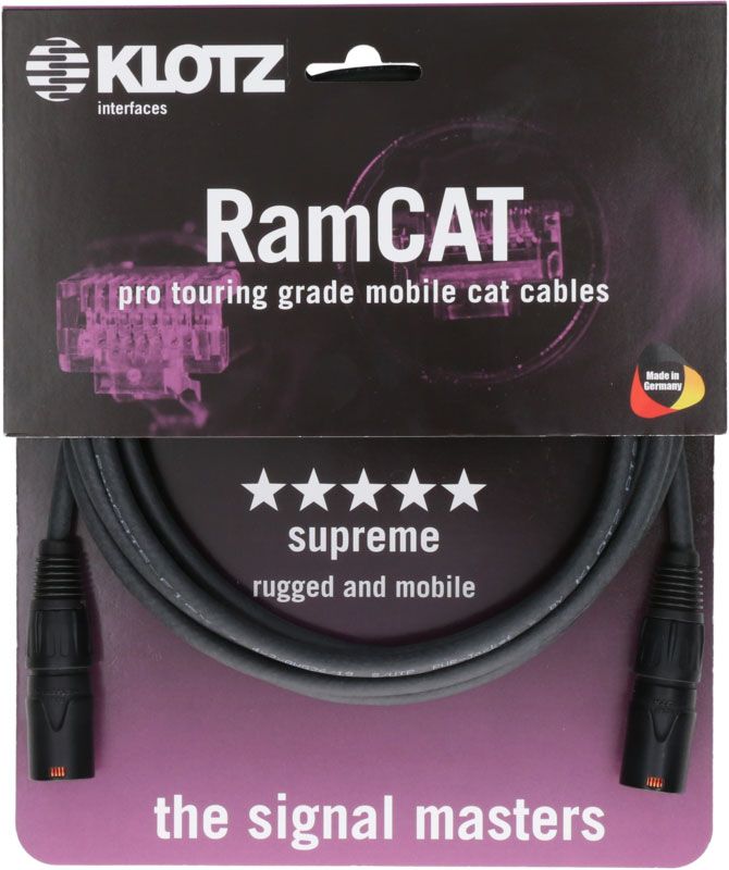 Klotz RAMCAT5 Kabel 10 M Zwart Etn - Etn