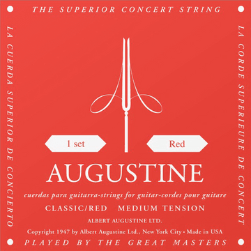 GUITARE CLASSIQUE STANDARD ROUGE TIRANT NORMAL