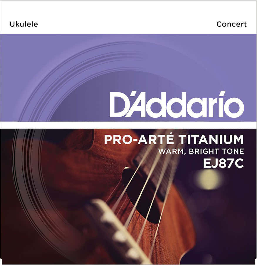 EJ87c Titanium Ukulele Snaren Concert