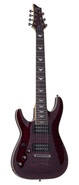 Schecter Omen 7 Extreme Lh Zwart Kers