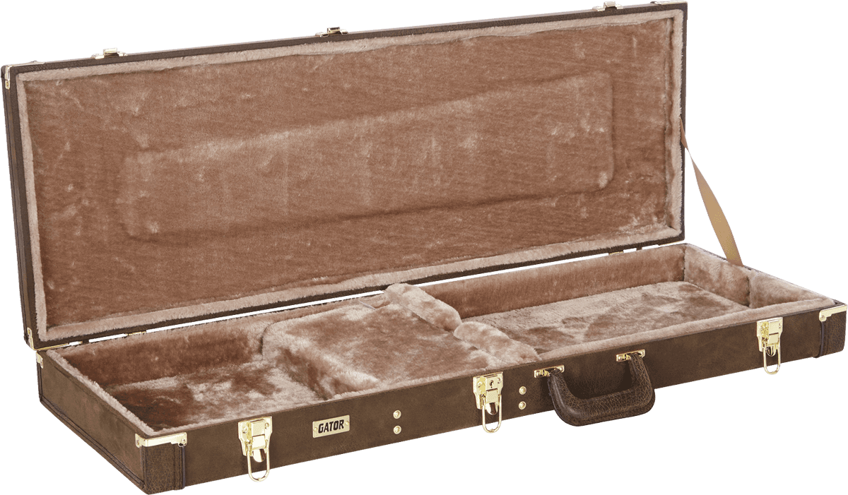 Elektrische Vintage Bruine Houten Koffer Deluxe - GW