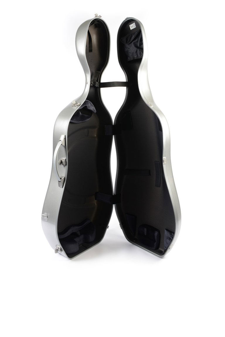 Cello-Koffer 4/4 Hightech La Defense - Geborsteld Aluminium