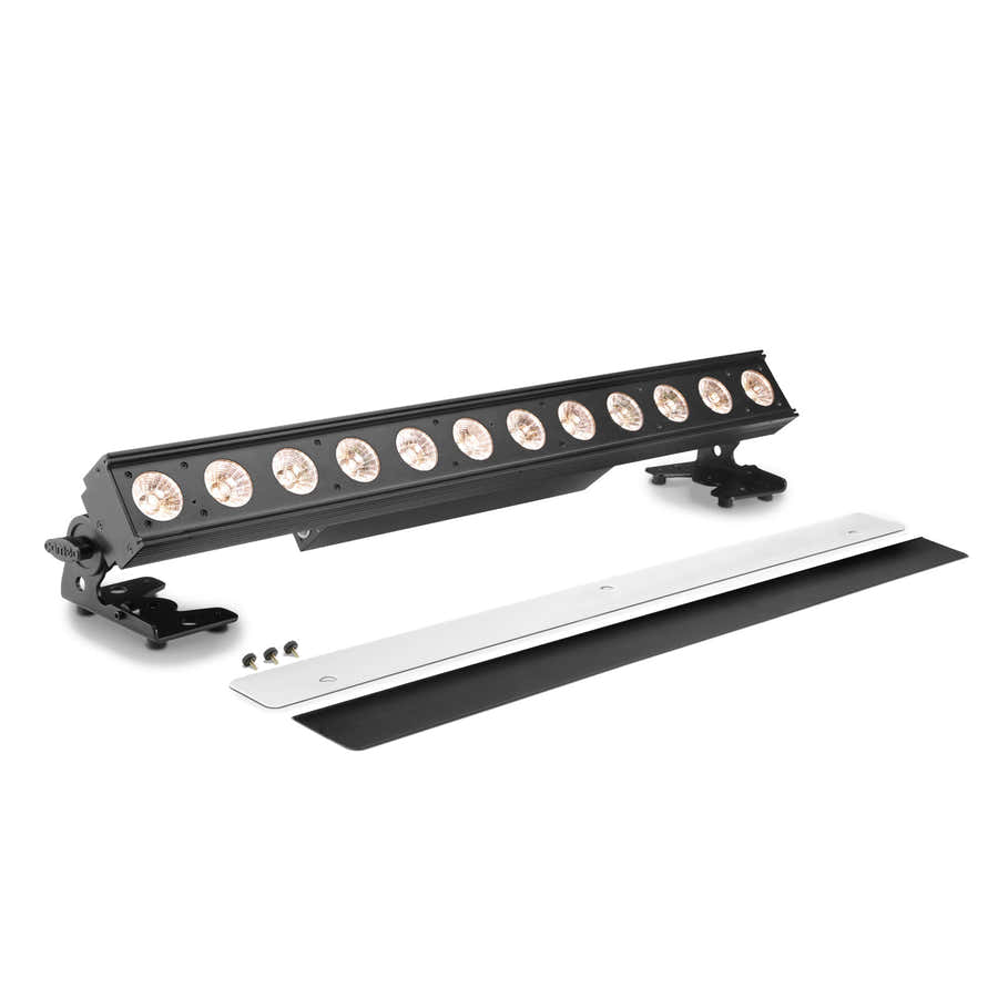 PIXBAR DTW PRO - 12 X 10 W TRI-LED-BAR MET VARIABEL WIT LICHT EN DIM-TO-WARM-REGELING